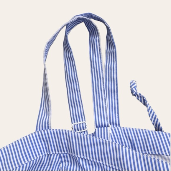 NWT Torrid Blue/white striped Poplin lace up cami size 5x - Picture 5 of 11